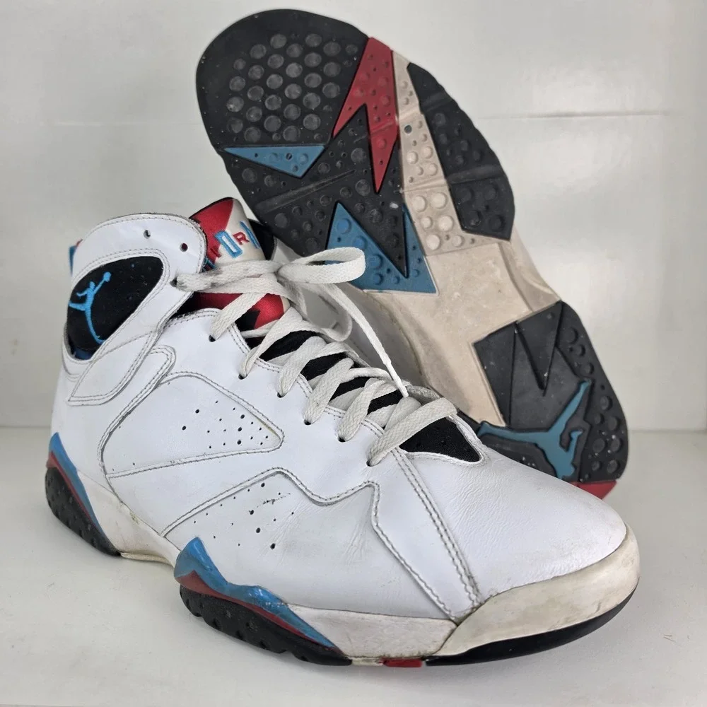 Size 11.5 - Air Jordan 7 Orion Retro Sneaker Shoes 2010 White  304775-105 No Box